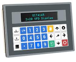 2 x 20 Vacuum Fluorescent Display | 24 Programmable Keys | Custom Slide-In Legend