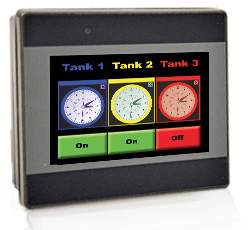 4.3  Dark Grey, 16M-color slim-form, TFT touchscreen