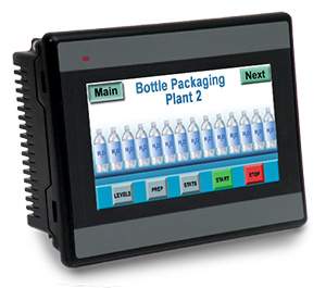 4.3” Touchscreen HMC  HMI PLC Combo  with 3 Plug-in I O Module Ports