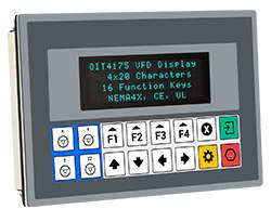 4 x 20 Vacuum Fluorescent Display | 16 Programmable Keys | Custom Slide-In Legend